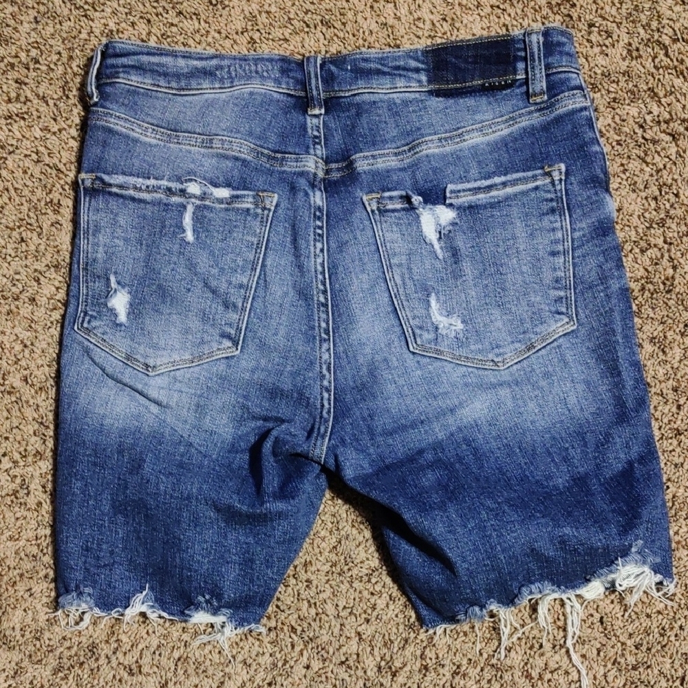 Distressed Denim Shorts - Picture 2 of 4